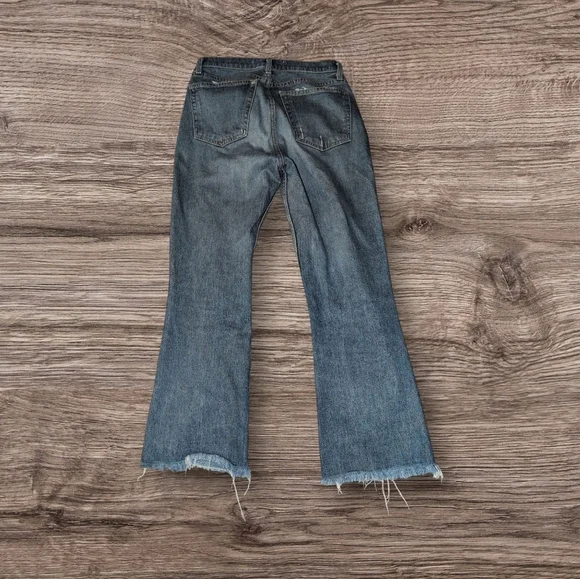 Reformation Cropped Flood Blue Jeans - Picture 4 of 6